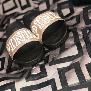 Pink slides size medium